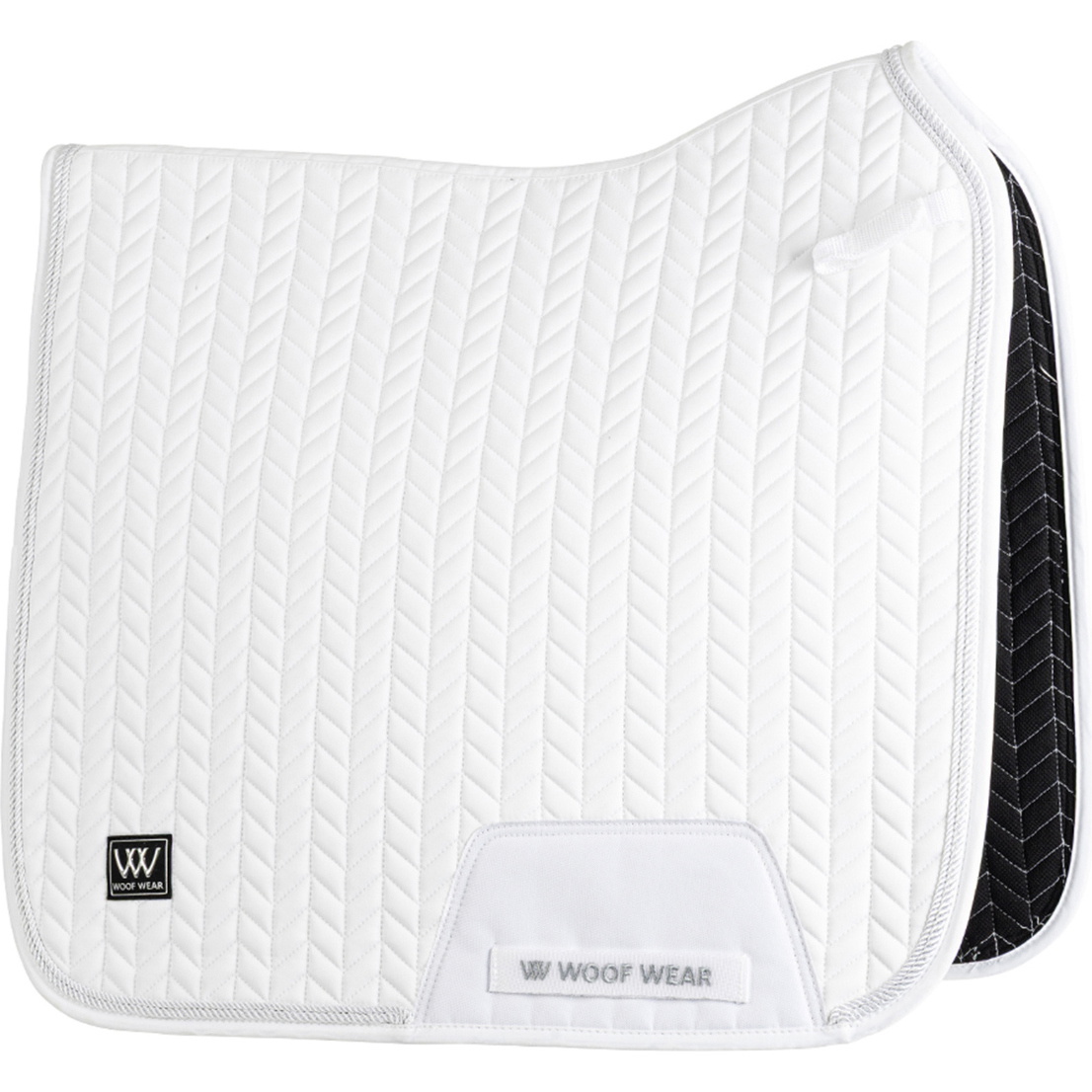 2025 Woof Wear Fischgrätenmuster Dressur Schabracke Pad WS0043 - WHWH - White